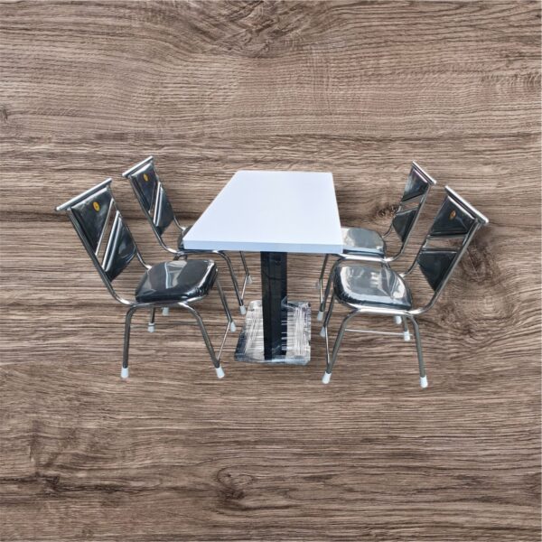 Commercial Restaurant Table and Chair Set – 4 Seater