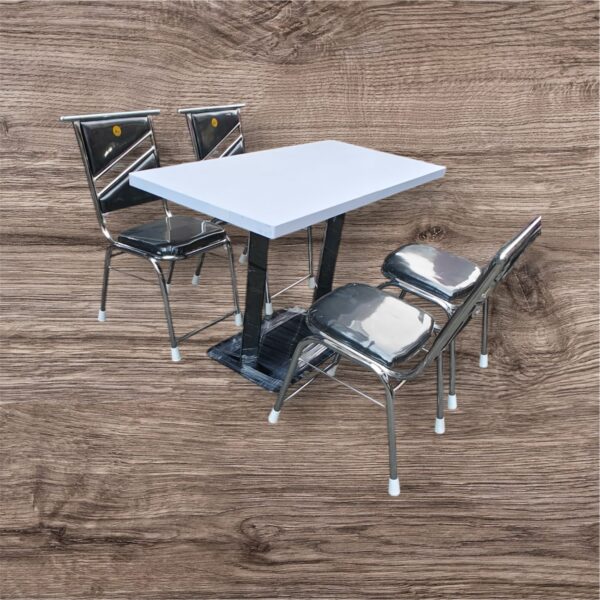 Commercial Restaurant Table and Chair Set – 4 Seater - Image 4