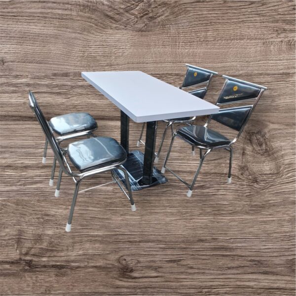 Commercial Restaurant Table and Chair Set – 4 Seater - Image 3