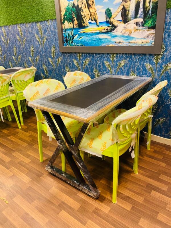 Cafeteria Table and Chair Set – 4 Seater - Image 2
